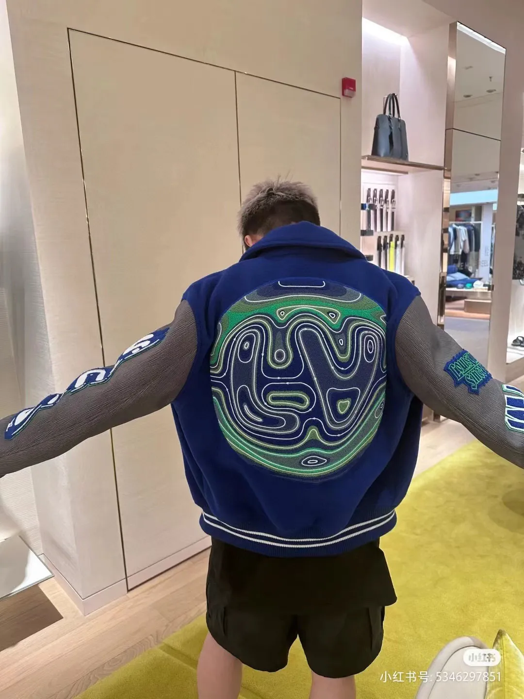 Louis Vuitton 23Fw Klein Blue Baseball Jacket Jacket